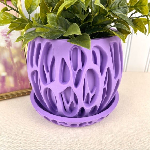 Indoor Flower Pot, The Slime Planter Pot, Houseplants, Ecofriendly - Picture 3 of 9